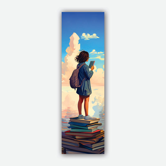 Bookworm Girl Bookmark