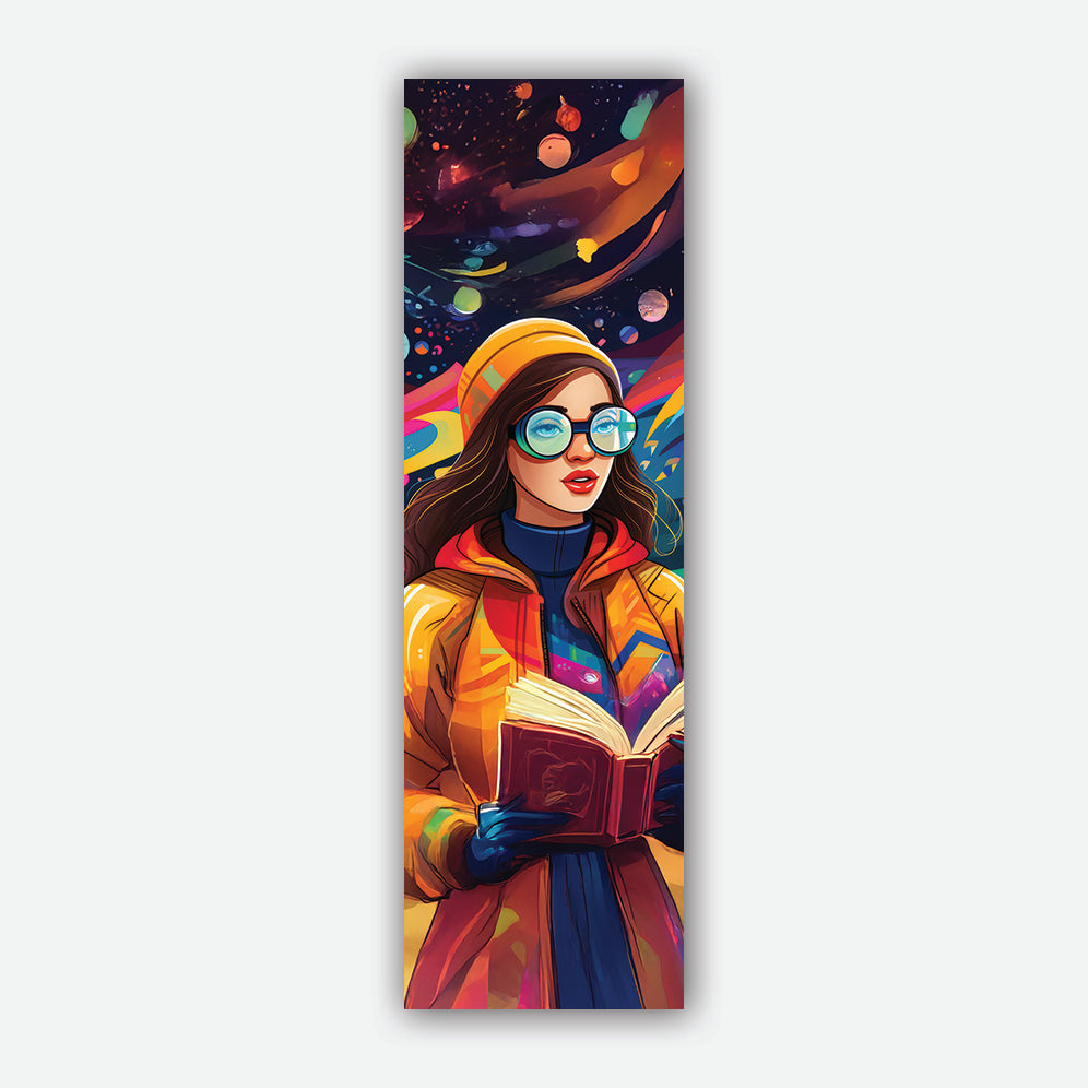 Bookworm Girl Bookmark